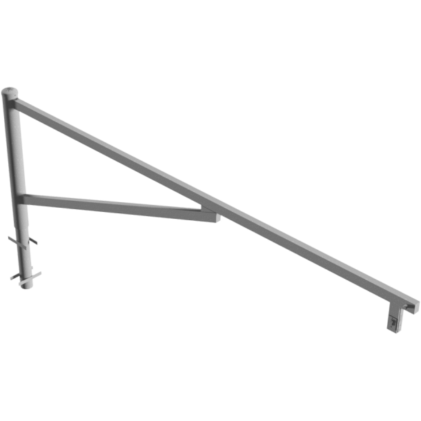 Swing barrier | for casting in concrete, hot-dip galvanized | clear width: 3000 mm | with Euro profile cylinder lock